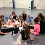 Dancers in dance class at Prestige Dance Studio