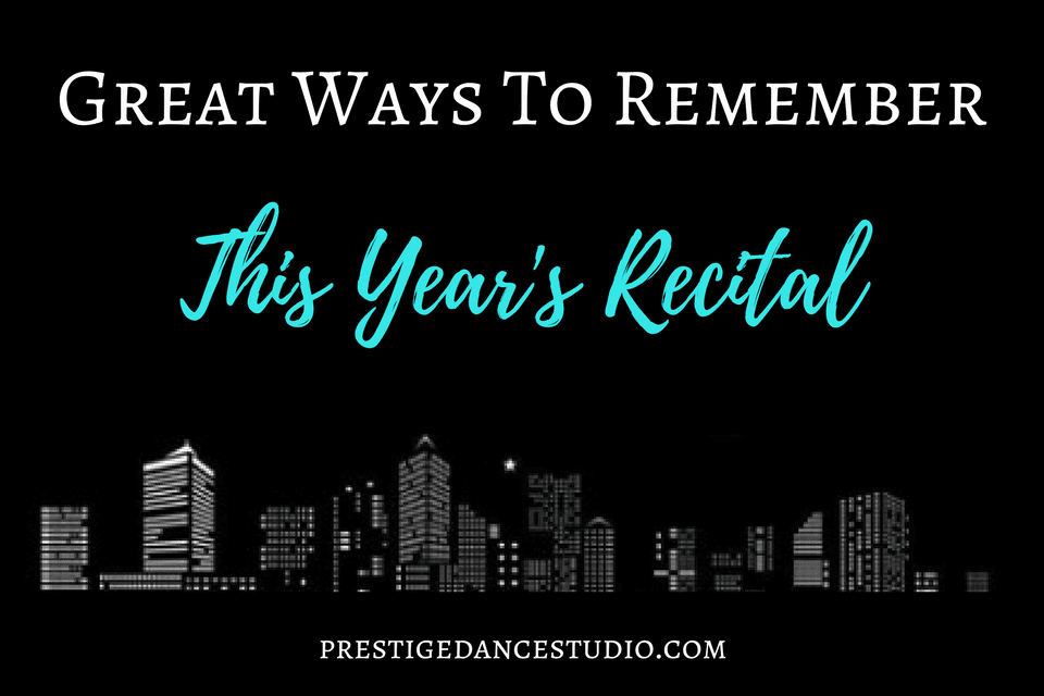 Memories for dance recitals are so important! Make sure you remember this years!