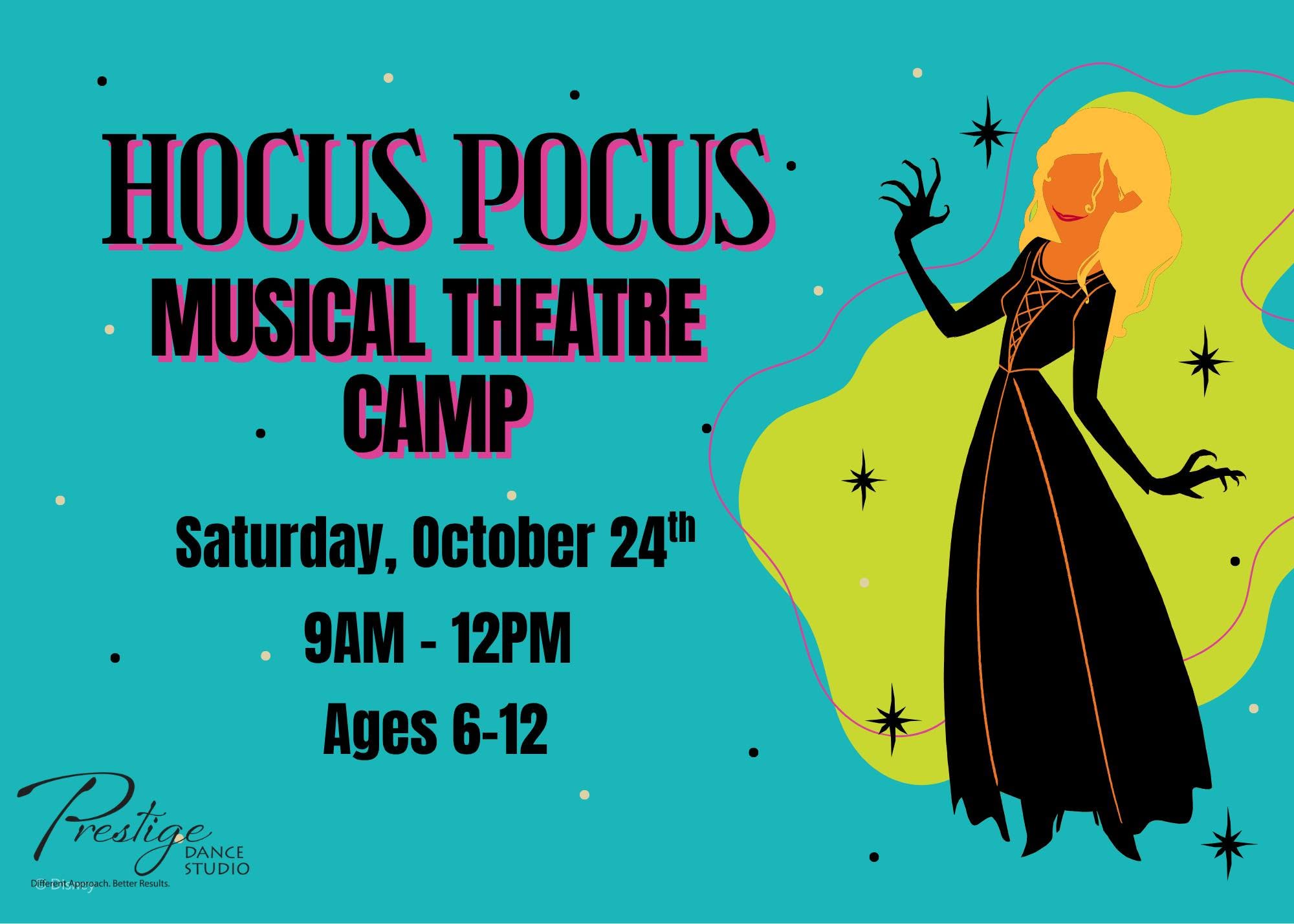 Graphic for Hocus Pocus Musical Theatre Camp